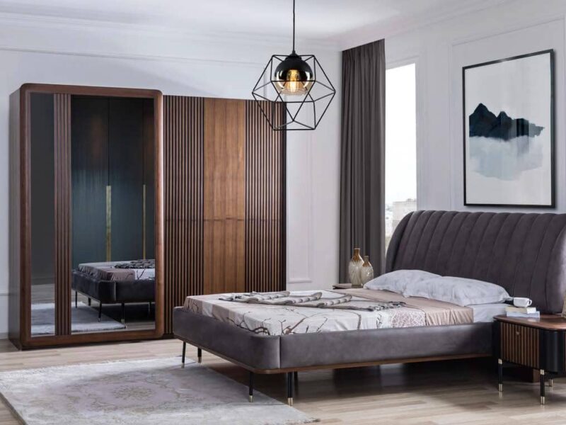 line modern yatak odası