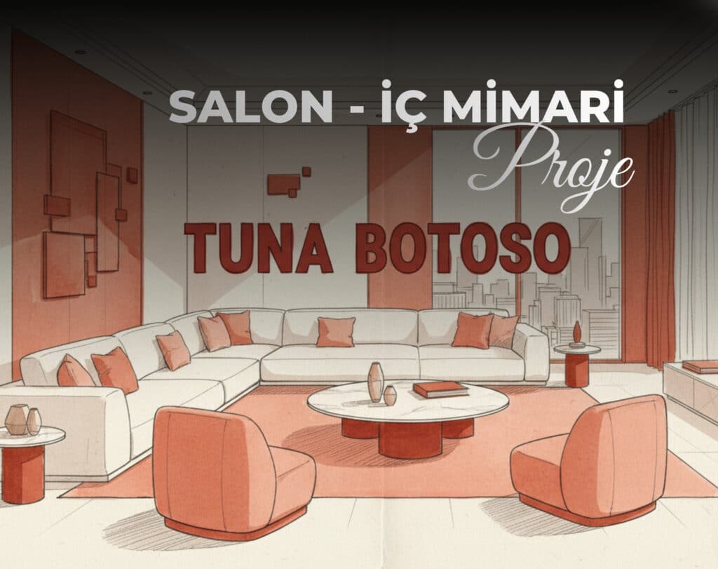 salon iç mimari proje